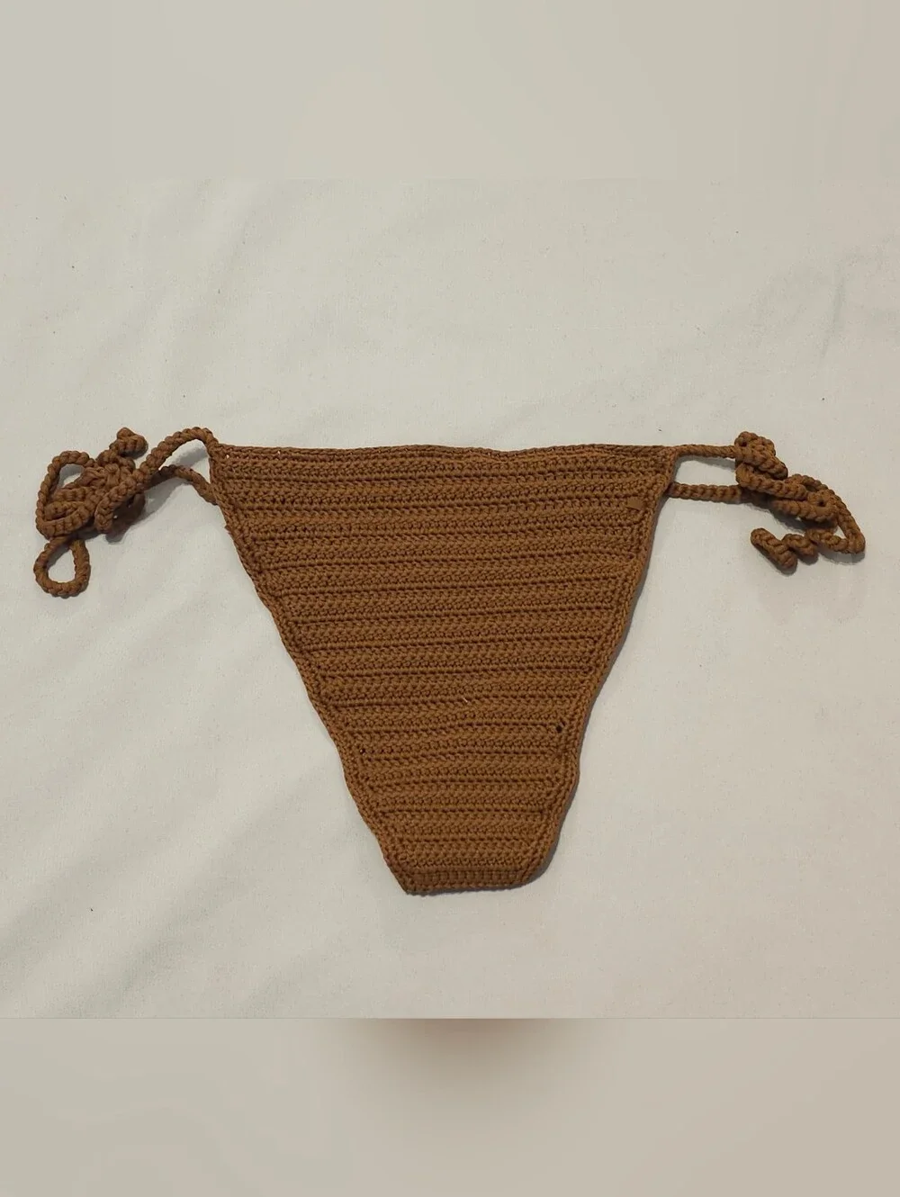 Skims Crochet Swim Tie Bikini Bottom BB-BRF-2812 Jasper Size Medium